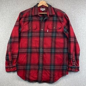 Carhartt original fit flannel button down shirt M gorpcore chores workwear plaid